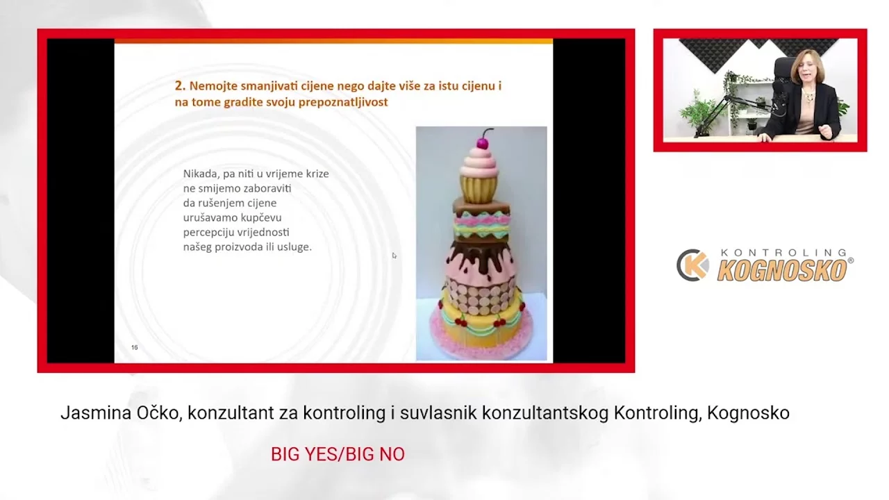 Jasmina Očko – BIG YES/BIG NO Najbolji savjeti koje menadžerima kontroling sada može dati