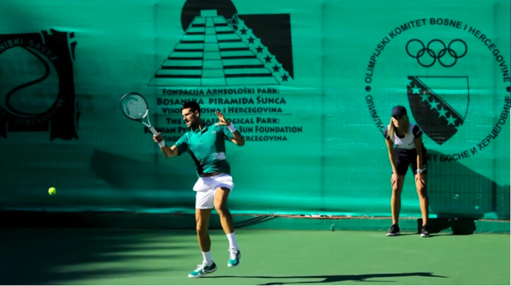 Nakon pobjede na Wimbeldonu Novak Đoković otvorio teniske terene u Visokom