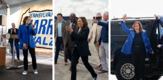 kamala harris tenisice i odijelo