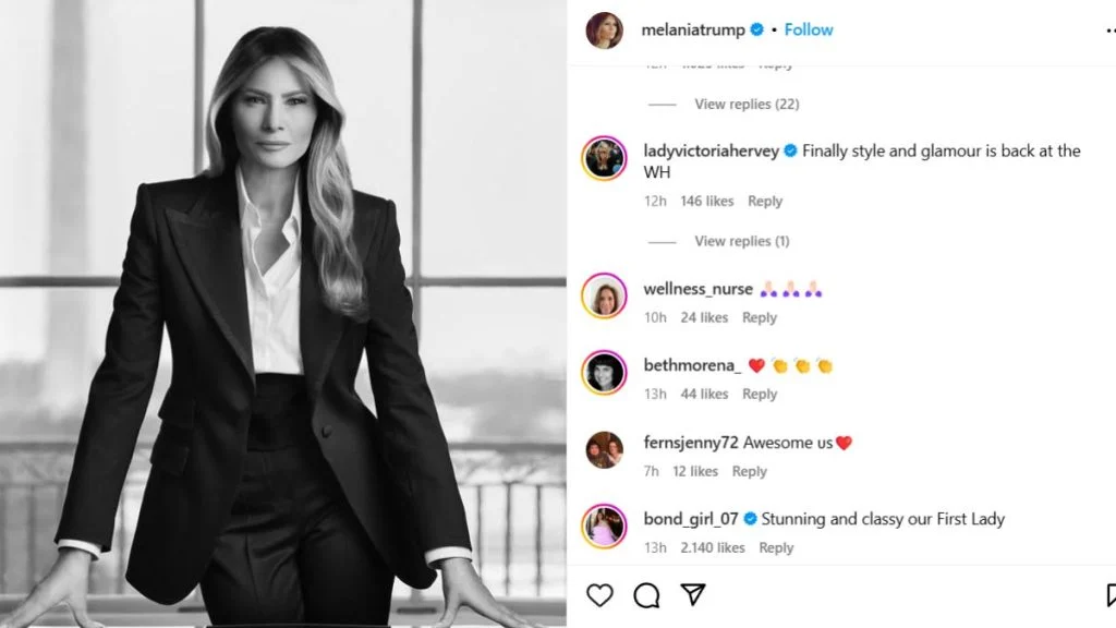 Novi portret Melanije Trump: Ovaj put bez osmijeha, ali s drugim snažnim porukama