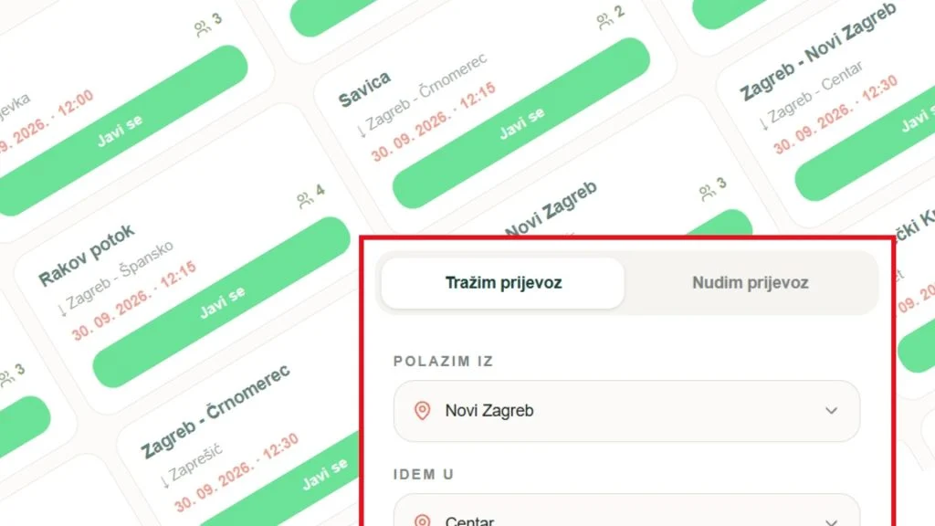 Zagrepčani ponudili više od 5000 vožnji svojim sugrađanima: Raste popularnost platforme ‘Idemo Zagreb’